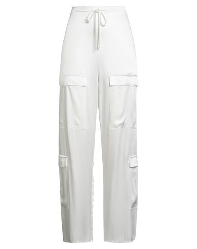 Lapointe Woman Pants White Size S Acetate, Viscose In White