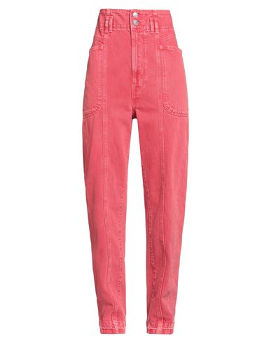 Isabel Marant Woman Jeans Red Size 8 Cotton In Pink