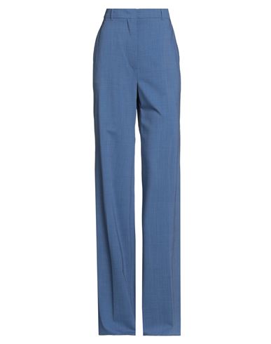 Max Mara Studio Woman Pants Navy Size 6 Virgin Wool, Elastane In Blue