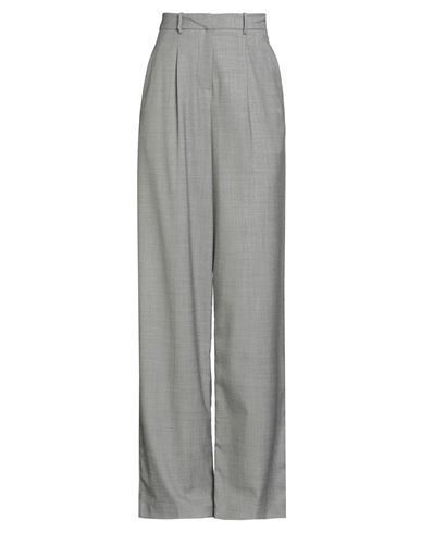 Magda Butrym Woman Pants Grey Size 10 Wool, Elastane In Gray