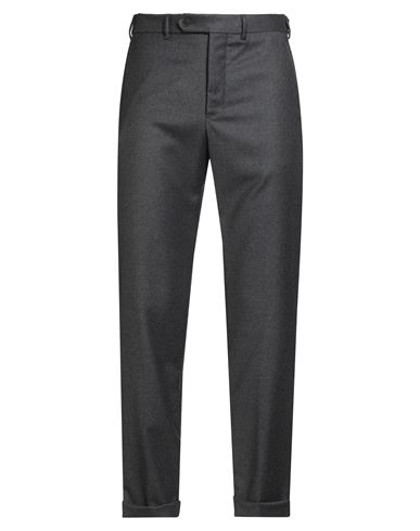 Paoloni Man Pants Grey Size 38 Virgin Wool, Elastane In Gray