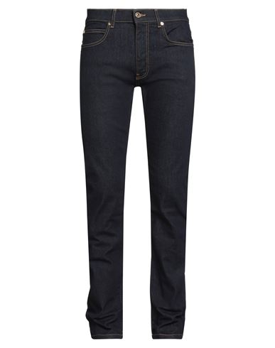 Versace Man Jeans Blue Size 33 Cotton, Elastane In Black