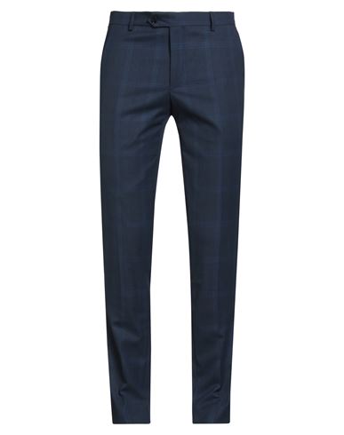 Manuel Ritz Evening Man Pants Navy Size 36 Polyester, Viscose, Elastane In Blue