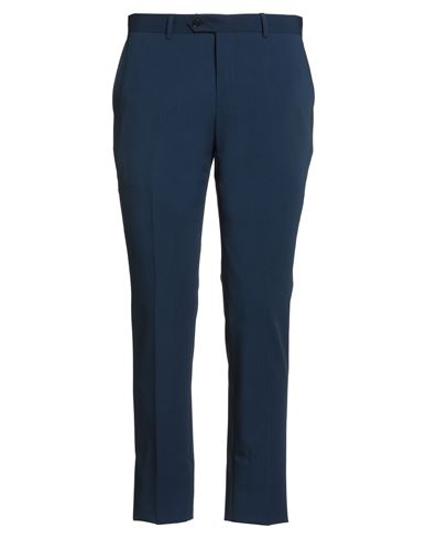 Manuel Ritz Evening Man Pants Navy Size 36 Polyester, Viscose, Elastane In Blue