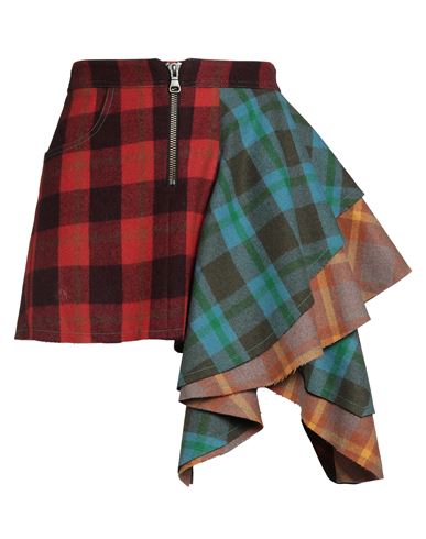 Andersson Bell Woman Mini Skirt Red Size 6 Wool, Polyester, Acrylic In Red