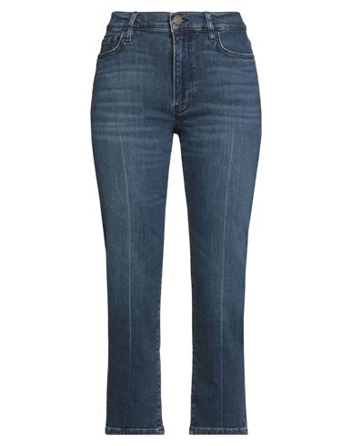 Frame Woman Jeans Blue Size 28 Cotton, Modal, Polyester, Elastane In Blue