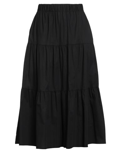 Alpha Studio Tiered Maxi Skirt In Black