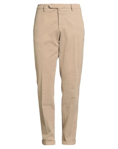 Luigi Borrelli Napoli Man Pants Sand Size 40 Cotton, Elastane In Neutral