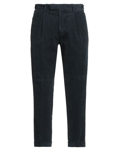 Paoloni Man Pants Navy Size 38 Cotton, Lyocell, Elastane In Blue