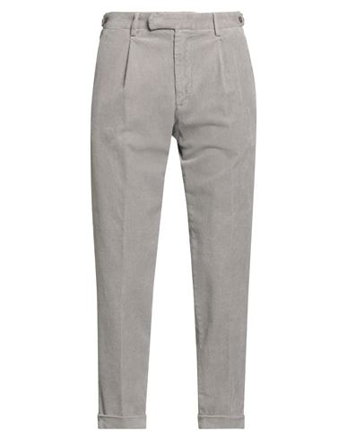 Paoloni Man Pants Grey Size 38 Cotton, Lyocell, Elastane In Gray