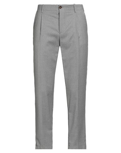 Manuel Ritz Man Pants Grey Size 36 Virgin Wool, Elastane In Gray