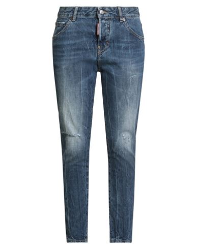 Dsquared2 Woman Jeans Blue Size 8 Cotton In Blue