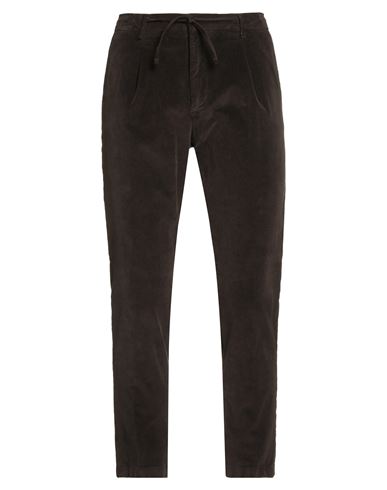 Manuel Ritz Man Pants Dark Brown Size 38 Cotton, Modal, Elastane In Black