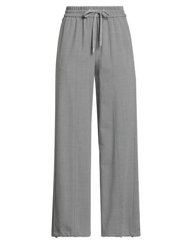 Peserico Woman Pants Grey Size 4 Virgin Wool, Elastane In Gray