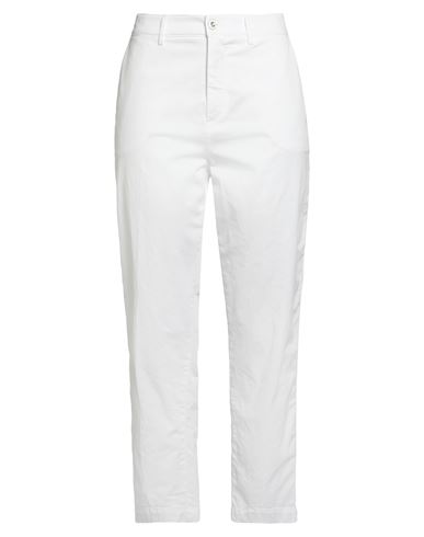 Re-hash Re_hash Woman Pants White Size 29 Cotton, Lyocell, Elastane In White
