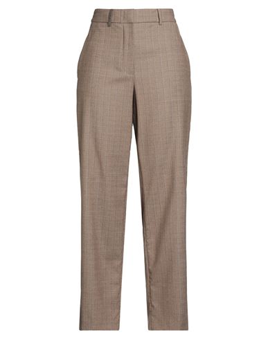 Peserico Easy Woman Pants Brown Size 2 Virgin Wool, Elastane In Brown