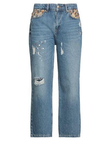 Just Cavalli Woman Jeans Blue Size 30 Cotton In Blue