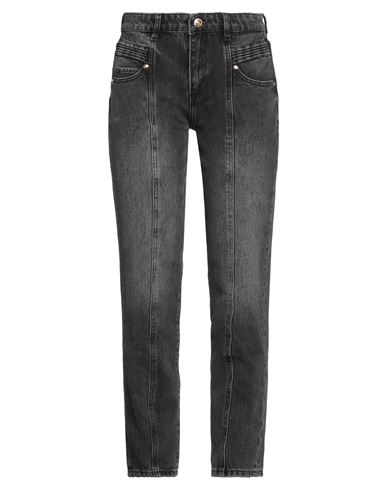 Just Cavalli Woman Jeans Black Size 32 Cotton In Gray