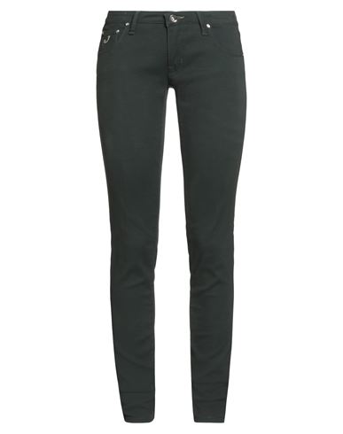 Jacob Cohёn Woman Pants Dark Green Size 27 Cotton, Polyamide, Elastane In Green