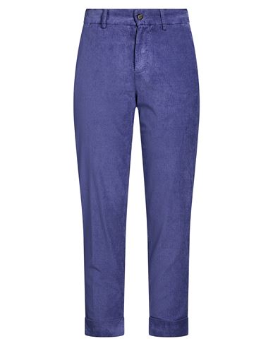 Berwich Woman Pants Purple Size 2 Cotton, Viscose, Elastane