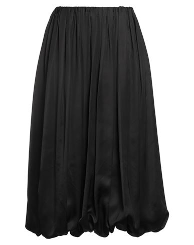 Mm6 Maison Margiela Woman Midi Skirt Black Size L Viscose, Polyamide, Elastane In Black