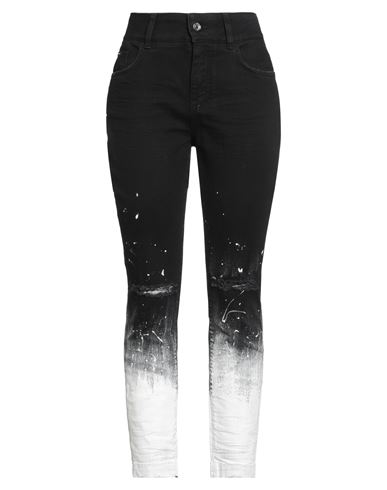 Dolce & Gabbana Woman Jeans Black Size 8 Cotton, Elastane