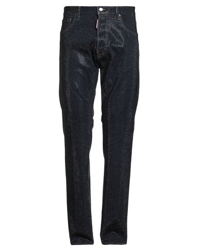 Dsquared2 Crystal-embellished Slim-fit Jeans In Blue