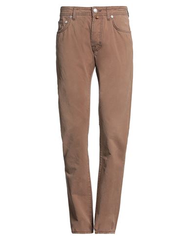 Jacob Cohёn Man Pants Khaki Size 32 Cotton In Brown