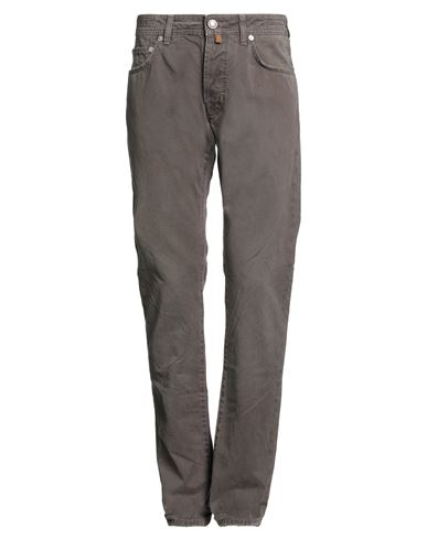 Jacob Cohёn Man Pants Chocolate Brown Size 32 Cotton In Brown