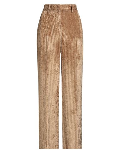 Peserico Easy Woman Pants Camel Size 6 Viscose In Brown