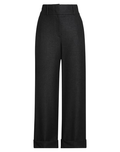 Peserico Easy Woman Pants Black Size 10 Virgin Wool, Viscose, Polyamide, Elastane In Black