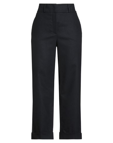 Peserico Easy Woman Pants Black Size 10 Virgin Wool, Viscose, Polyamide, Elastane In Black
