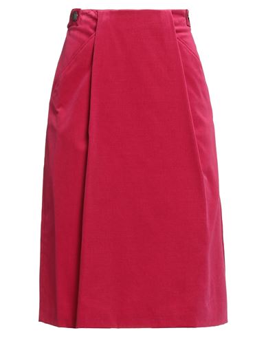 Agnona Woman Midi Skirt Fuchsia Size 4 Cotton In Multi