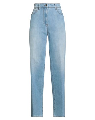 Peserico Easy Woman Jeans Blue Size 6 Cotton, Elastane In Blue