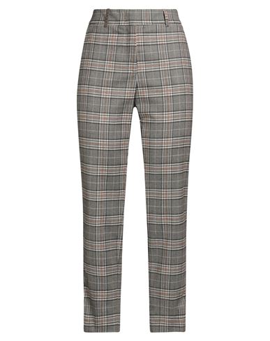 Peserico Icon 4718 Woman Pants Grey Size 6 Virgin Wool, Elastane In Gray