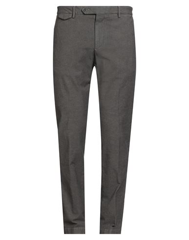 Paoloni Man Pants Grey Size 34 Cotton, Elastane In Gray