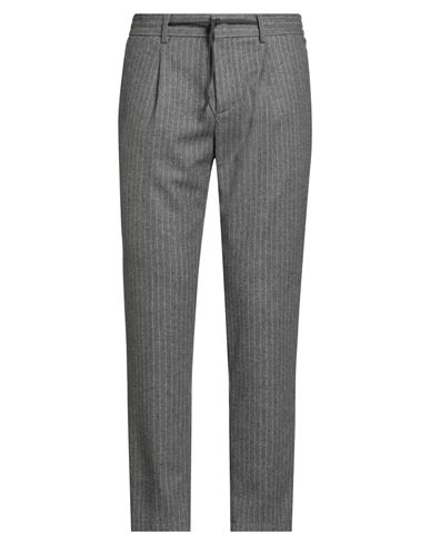 Paoloni Man Pants Grey Size 34 Virgin Wool, Polyamide, Elastane In Gray