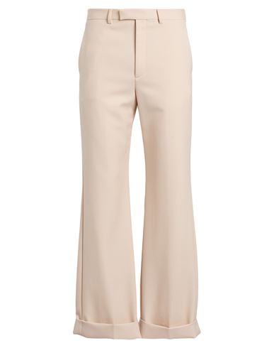 Valentino Garavani Man Pants Cream Size 36 Virgin Wool In Neutral