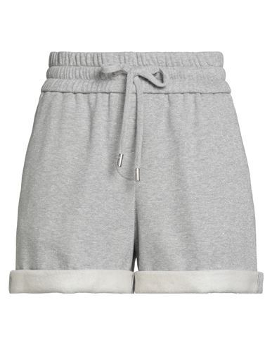 Peserico Woman Shorts & Bermuda Shorts Light Grey Size 6 Cotton, Polyester, Polyamide In Gray
