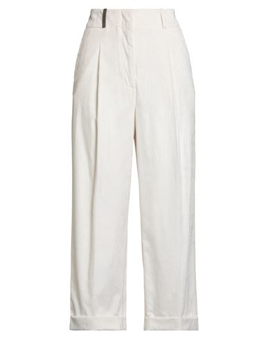 Peserico Woman Pants White Size 10 Cotton, Polyester In White