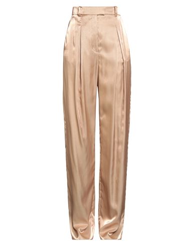 Agnona Woman Pants Sand Size 4 Viscose, Polyamide, Wool In Pink