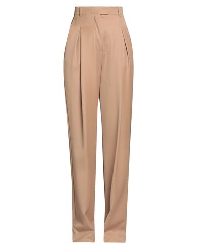 Agnona Woman Pants Sand Size 4 Wool In Brown