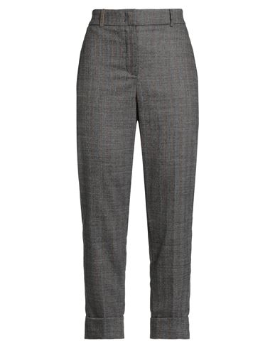 Peserico Woman Pants Charcoal Size 6 Virgin Wool, Elastane, Cotton In Gray