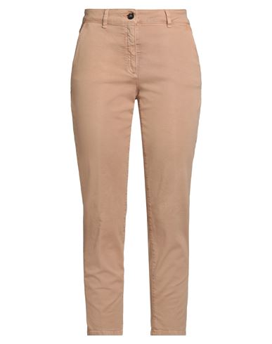 Peserico Easy Woman Pants Sand Size 6 Cotton, Elastane In Neutral