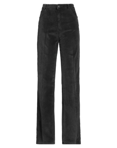Pt Torino Woman Pants Charcoal Size 32 Cotton, Lyocell, Elastane In Gray