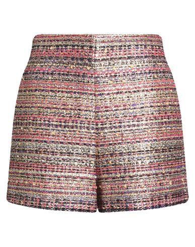 Valentino Garavani Woman Shorts & Bermuda Shorts Gold Size 8 Synthetic Fibers, Metallic Fiber, Cotto In Multi