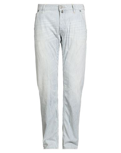 Jacob Cohёn Man Pants Blue Size 35 Cotton, Elastane In White
