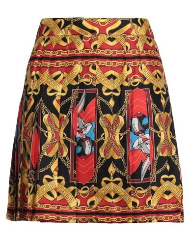 Moschino Looney Tunes X  Couture Woman Mini Skirt Red Size 14 Silk In Red