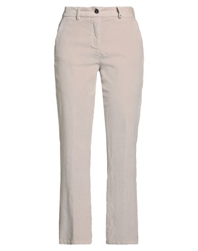 Myths Woman Pants Beige Size 6 Cotton, Tencel, Elastane In Gray