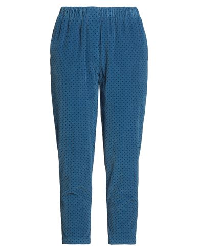 Rosso35 Woman Pants Blue Size 8 Cotton, Elastane In Blue